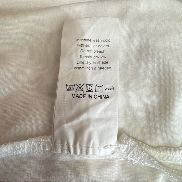 Women’s Ivory Oversized Long Dolman Sleeve Tunic Tee / Mini Dress - Picture 7 of 7